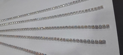 Strass continuo 3mm resina tornasol base plata x 5 metros. - comprar online