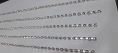 Strass ss16 resina simil vidrio base plata x 5metros. - comprar online