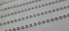 Strass ss16 resina simil vidrio base plata x 5metros. en internet