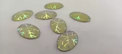 Gema Acrílica 20x30 Plata Tornasol X 200Piezas