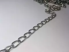 Cadena de hierro niquelado X5 Metros