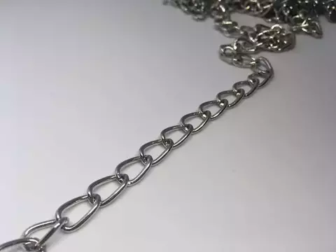 Cadena de hierro niquelado X5 Metros