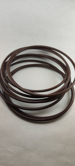 Aros plásticos de 14 cm marrón x 10 piezas.
