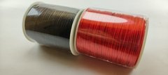 Cordón de seda 1 mm x 100 yardas. Rojo/Negro.