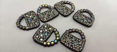 Apliques cartera con strass vidrio x 16 piezas.