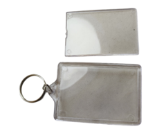 Porta llavero acrilico 6x4 cm con argolla x20. - comprar online