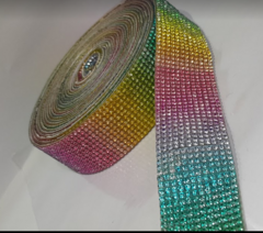 Strass autoadhesivo 12lineas multicolor x4,5m - comprar online