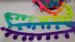 Tira de Pompon 8mm x4.5metros - comprar online