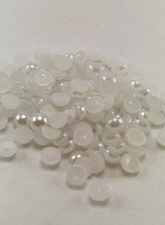 Media perla para pegar 8 mm blanca x 400 piezas.