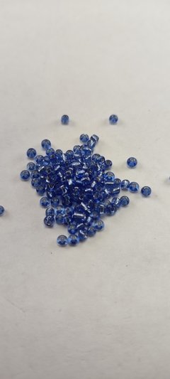 Mostacilla 2 mm pasante brillosa x 450 gramos.