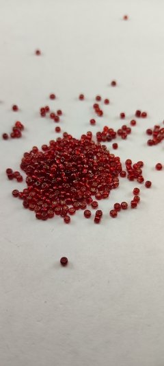 Mostacilla 2 mm pasante brillosa x 450 gramos. - AG