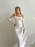 R1151 Top Strapless manga larga encaje