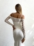R1151 Top Strapless manga larga encaje - mansion
