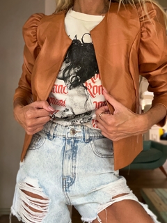 Jacket• LISSI caramel engomada• - comprar online