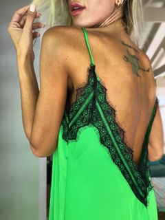 Vestido lencero• LADY green• - buy online