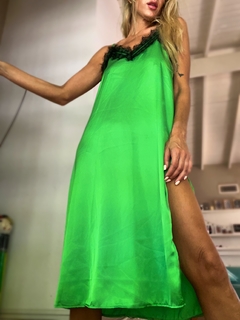 Vestido lencero• LADY green•