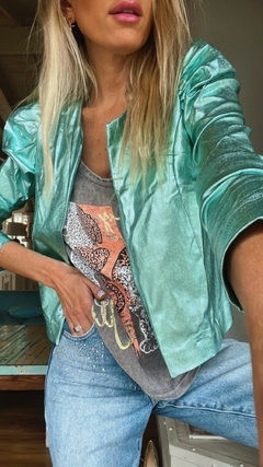 Jacket• LISSI aqua metal• - LA TIENDA by Me!