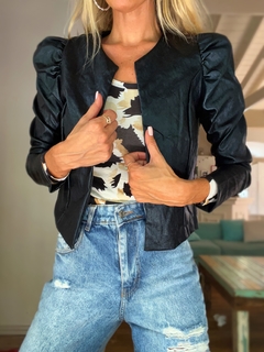 Jacket• LISSI metalizada black• en internet