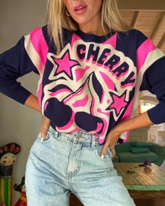 Sweater• CHERRY blue•