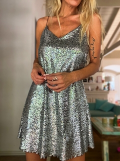 Vestido• MERLINA silver• - LA TIENDA by Me!