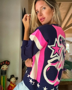 Sweater• CHERRY blue• - tienda online