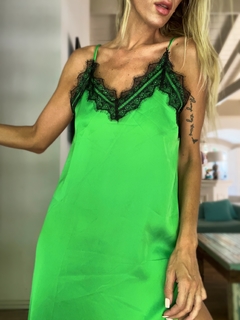 Image of Vestido lencero• LADY green•