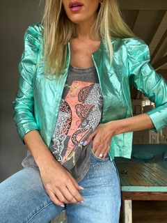 Jacket• LISSI aqua metal• - LA TIENDA by Me!