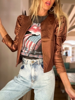 Jacket• LISSI metalizada bronze• - LA TIENDA by Me!