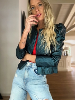 Jacket• LISSI metalizada green• - tienda online