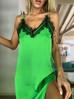 Vestido lencero• LADY green• - buy online