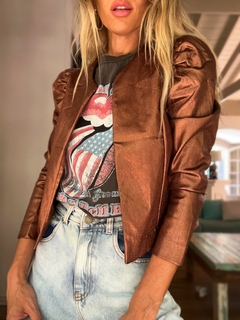 Jacket• LISSI metalizada bronze• - comprar online