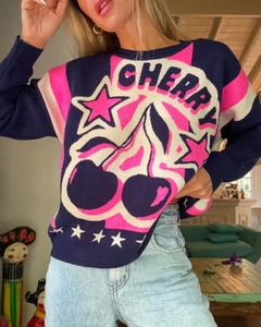 Sweater• CHERRY blue• en internet