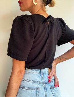 Blusa lino• ESMERALDA black•