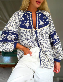 Camisa• JUANA blue• - comprar online