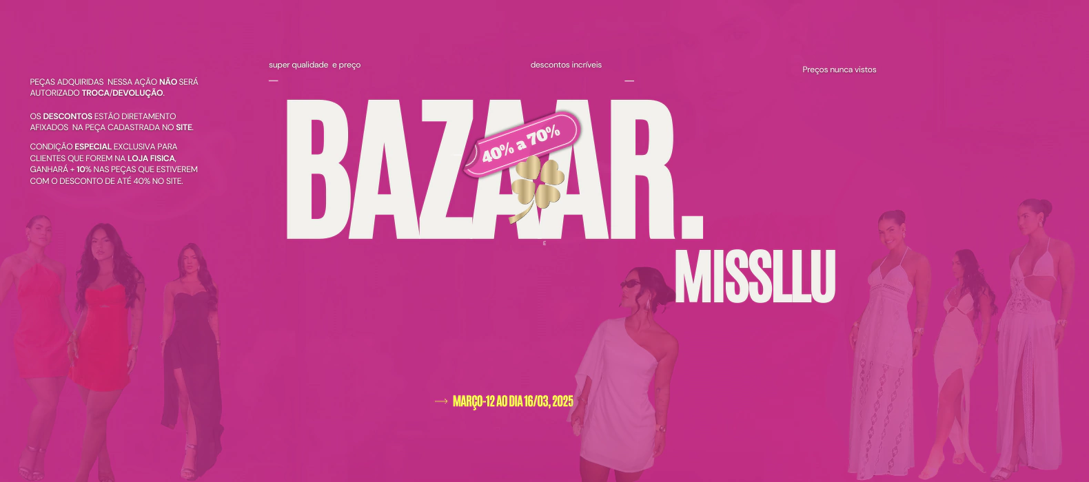 Banner de SEJA MISS