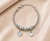 Pulseira Berloque Pingentes Coração Liso e Cravejado ( Aço Inoxidável 316L )