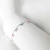 Pulseira Mini Borboletas Coloridas Folheado a Prata 925