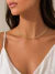 Choker Elos Redondos Entrelaçados Folheado a Ouro 18K e Prata 925