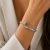 Bracelete Prego Cravejado com Detalhes de Zircônia ( Folheado a Ouro 18K e Ródio ) - comprar online