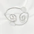 Bracelete Cuff Braço Superior Curvas e Detalhe Arredondado Acrílico na Ponta Folheado a Ouro 18K e Ródio - Rk Romay Acessórios