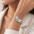Bracelete Regulável Libélula Cravejada ( Folheado a Ouro 18K e Ródio ) - comprar online