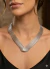 Choker Aro Tiras Metálicas Sobrepostas em Formato V Folheado a Ouro 18K e Ródio na internet