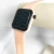 Relógio Quadrado Digital Nude Rosado Pulseira Silicone na internet