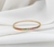 Bracelete Redondo Fino Cravejado Zirconia Folheados a Ouro 18K e Ródio - Rk Romay Acessórios