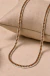 Colar Baguete 5mm 40cm Marrom com Fecho Click ( Folheado a Ouro 18K e Prata 925 ) - Rk Romay Acessórios