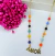 Choker Amor Cristal Colorido Folheado a Ouro 18k