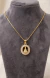 Colar Medalha Nossa Senhora Aparecida Cravejado em Zircônias Baguetes (Banho Ouro 18K e Ródio)