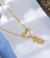 Colar Coração e Menino Cravejada na Veneziana 45cm Folheado a Ouro 18k e Ródio - comprar online