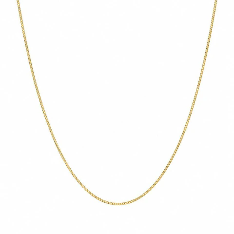 Longo Inteiro Veneziana Lisa 80CM Folheado a Ouro 18k e Prata 925
