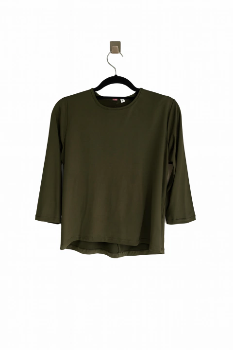 Remera pile verde militar Mujer - comprar online